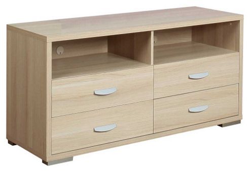 Image of Ultimum Claire 4 Drawer Beech Tv Stand