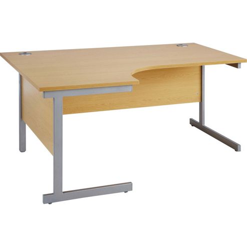 Image of Woodstockleabank Fraction Corner Desk - Oak - Left Hand
