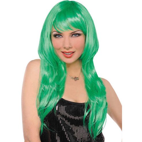Image of Glamorous Wig - Green