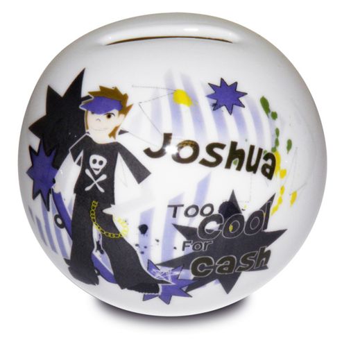 Image of Personalised Too Cool Boy Money Box