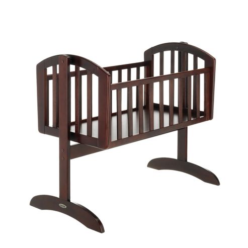 Image of Obaby Sophie Swinging Crib & Mattress - Walnut