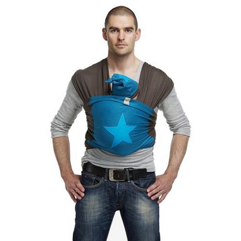 Image of Bykay Small Designer Baby Carrier (petrol/turquoise Star)