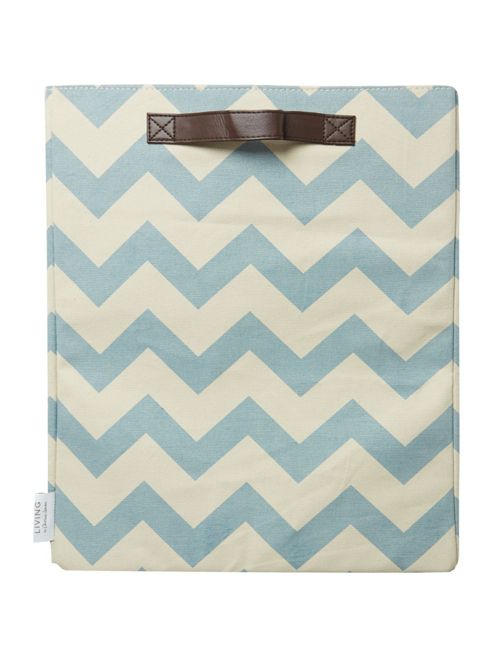 Image of Living By Christiane Lemieux Fabric Storage Bag In Blue