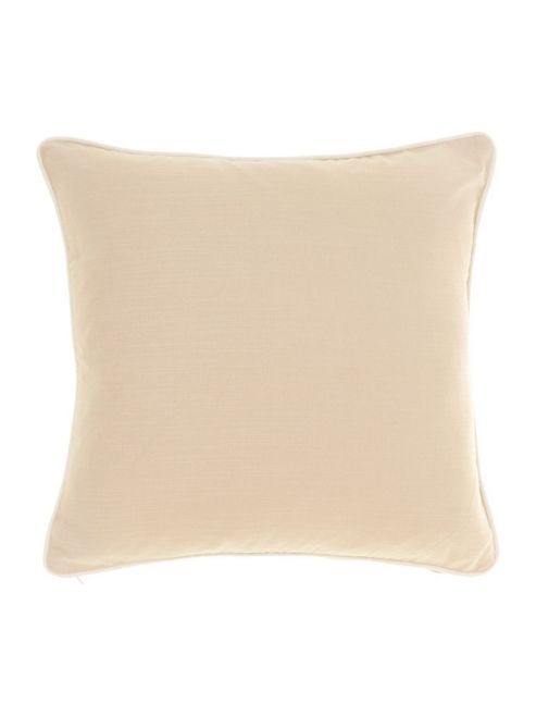 Image of Linea Plain Cotton Cushion, Latte