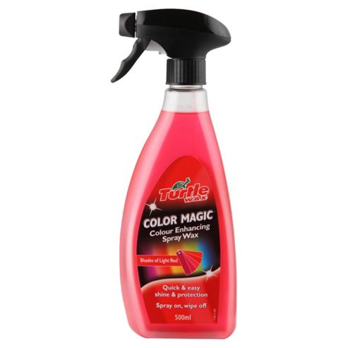 Image of Turtle Wax Color Magic Spray Wax Light Red 500ml