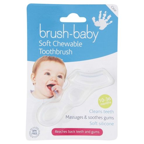 Image of Brush Baby Chewable Toothbrush Clear
