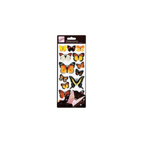 Image of Dimensions Sticker Butterflies Yellow
