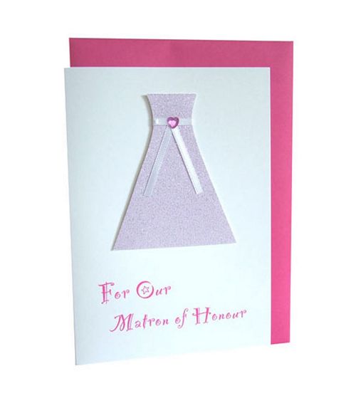 Image of Little Gem Matron Of Honour Wedding Card