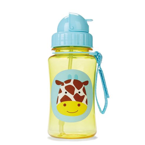 Image of Skip Hop Zoo Straw Drinks Bottle - Giraffe