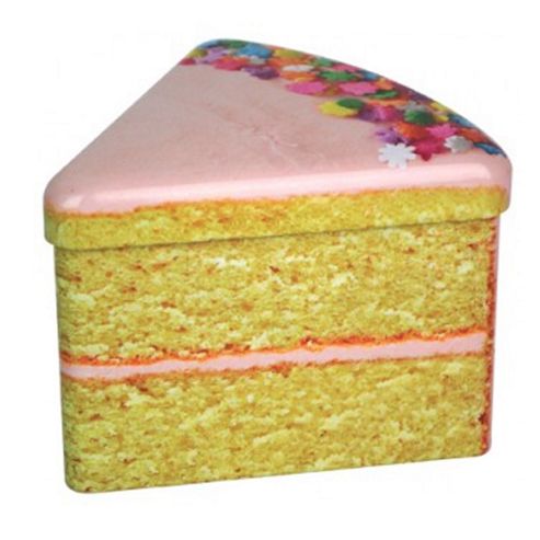 Image of Good Enough To Eat Cake Slice Tin, Birthday Cake