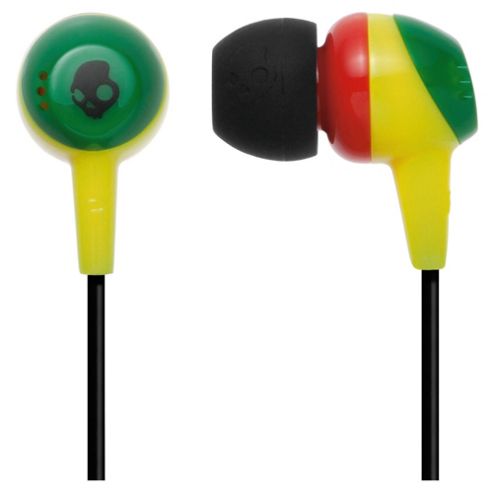 Image of Skullcandy Jib Rasta Headphones Multi-coloured