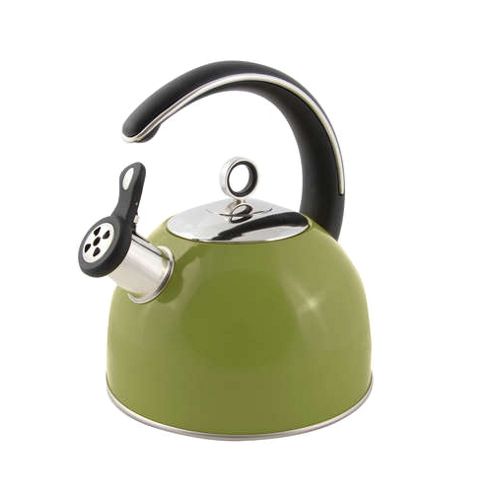 Image of Morphy Richards - Accents 2.5 Litre Green Whistling Kettle