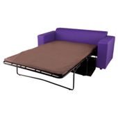 Stanza Leather Effect Sofabed Purple