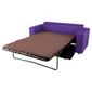 Stanza Leather Effect Sofabed Purple