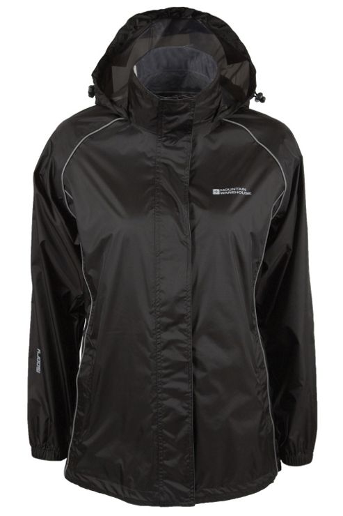 Image of Pakka Womens Waterproof Lightweight Rain Coat Sport Running Jacket - Black