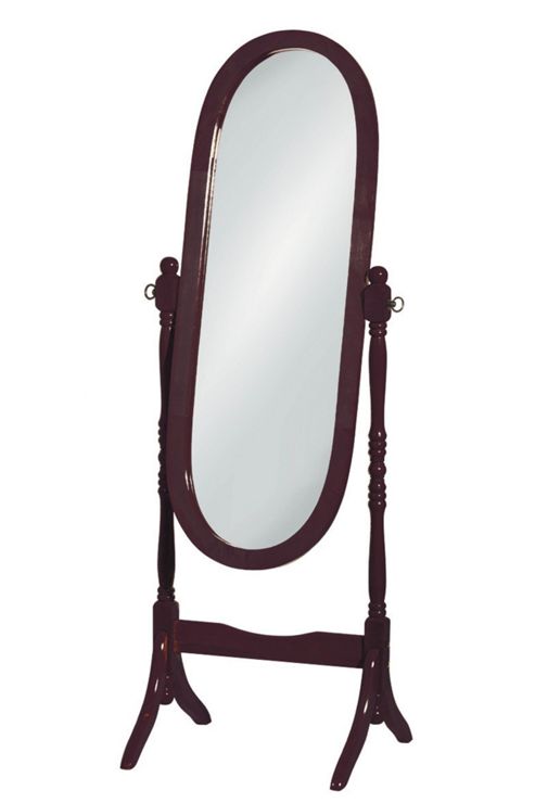 Image of Premier Housewares Cheval Mirror - Mahogany