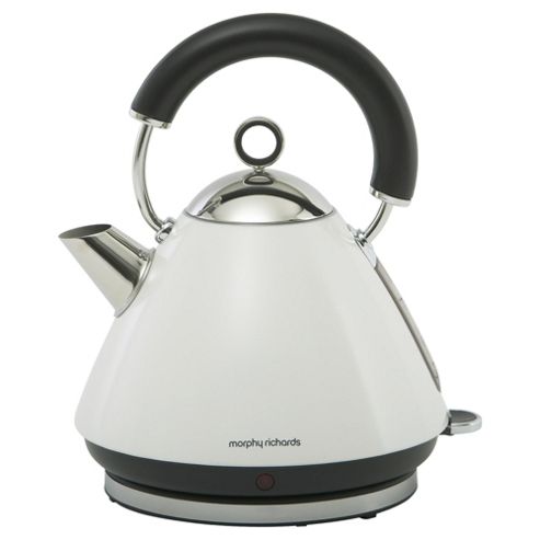 Image of Morphy Richards Accents Traditional Pyramid Kettle - White