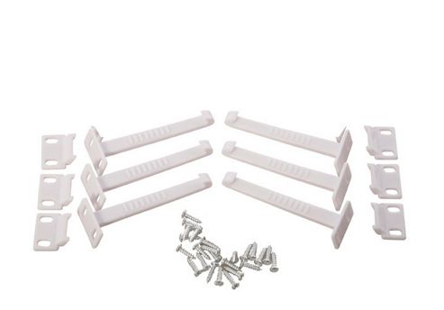 Image of Lindam 6 Pack Of Drawer & Cabinet Latch