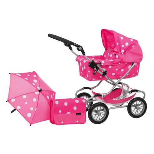 Image of Mamas & Papas X-cel Deluxe Pram Set, Strawberry Snow