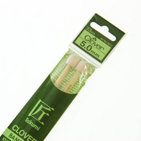 Image of Clover Takumi Bamboo Knitting Needles - 5.0mm - 2pk