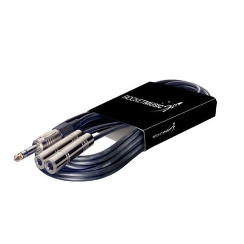 Image of Rocket 2 Phone Jack To Stereo Phone Y Cable - 3m