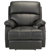 Massage Leather Recliner Chair Black