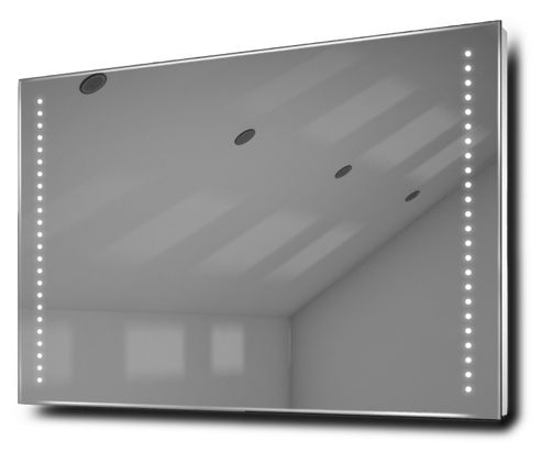 Image of Bella Ultra-slim Led Bathroom Illuminated Mirror With Demister Pad & Sensor K61