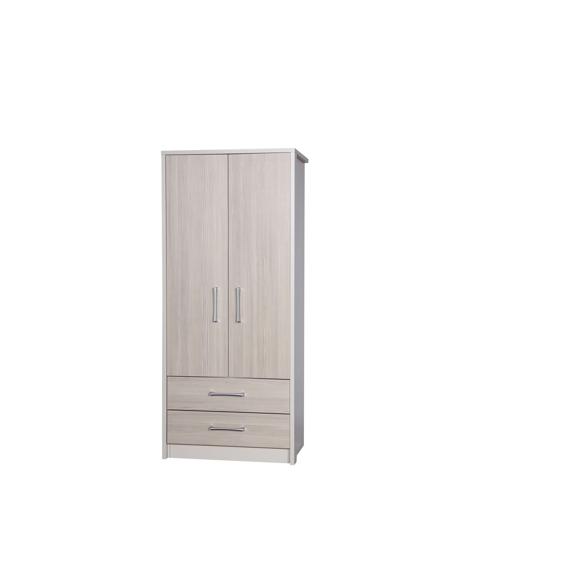 Alto Furniture Avola 2 Drawer Combi Wardrobe - Cream Carcass With Champagne Avola at Tescos Direct