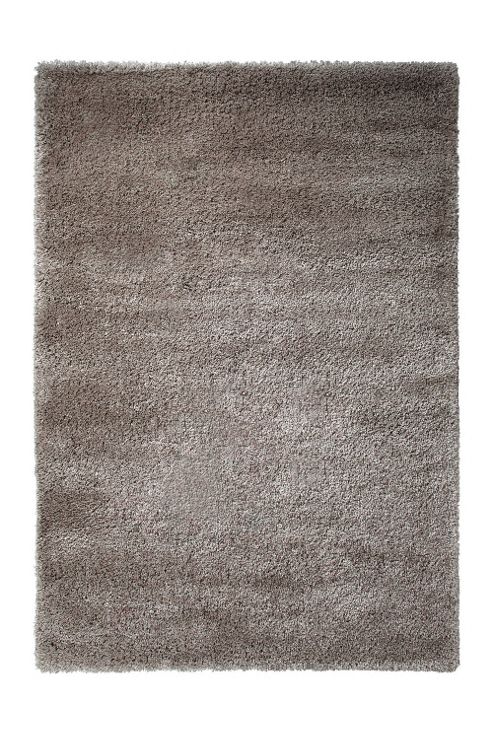 Image of Esprit Freestyle Silver / Brown Shag Rug - 140cm X 200cm