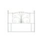 MetalBedsLtd Suffolk Metal Headboard - White - King