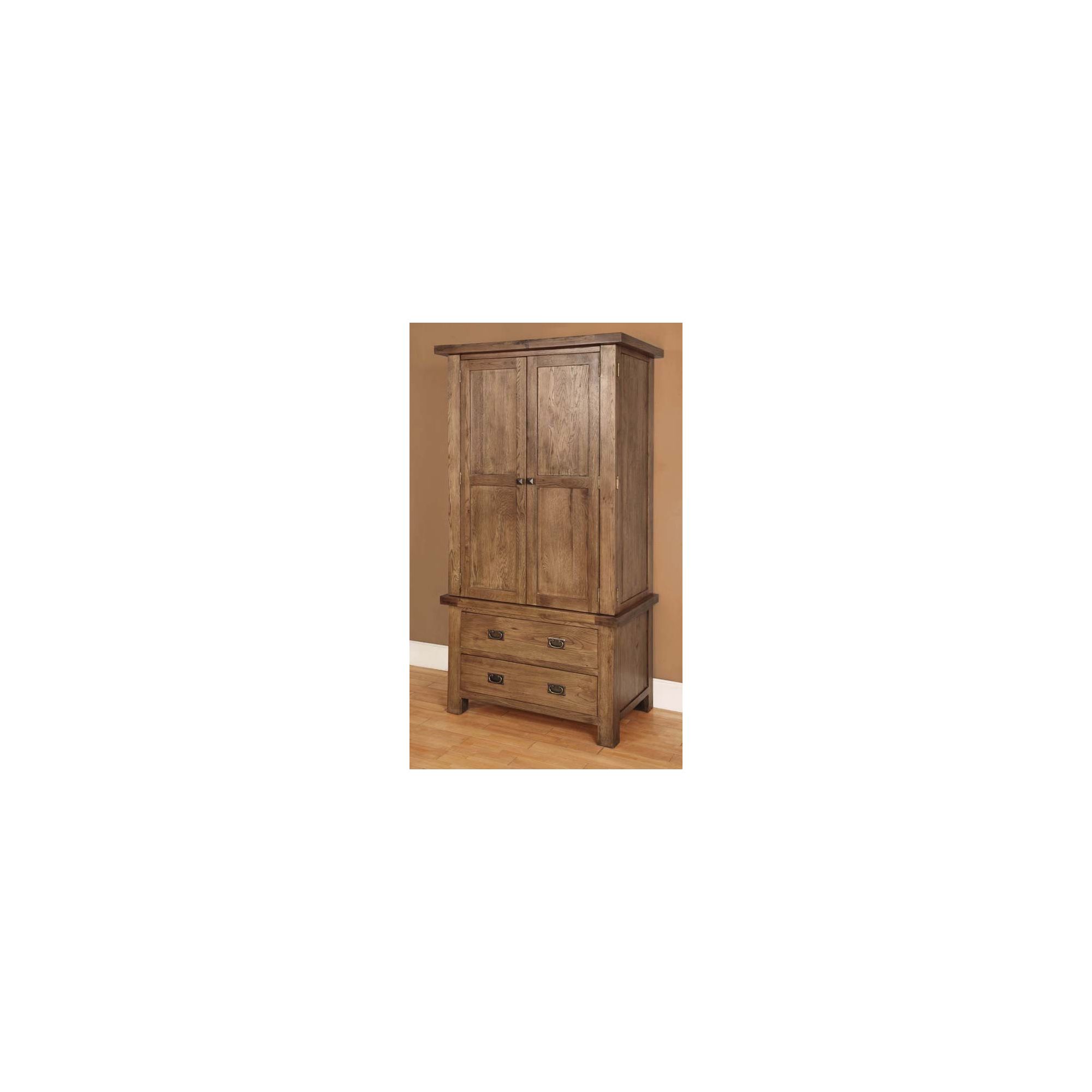 Hawkshead Brooklyn Single Wardrobe in Rich Patina at Tesco Direct
