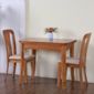 G&P Furniture Windsor House 3-Piece Newark Flip Top Dining Set with Slatted Back Chair - Maple