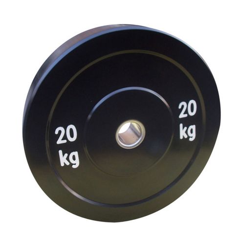 Image of Body Power 20kg Solid Rubber Olympic Disc Weight Plate (x1)