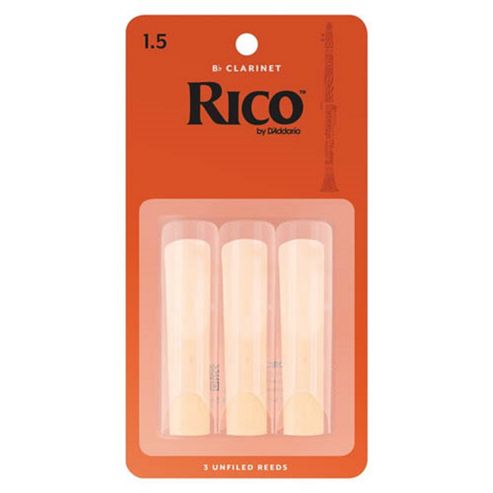 Image of Rico 1 1/2 Bb Clarinet Reeds (x3)