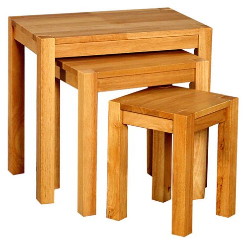 Image of Furniture Link Eve Nest Of Tables In Natural Oak