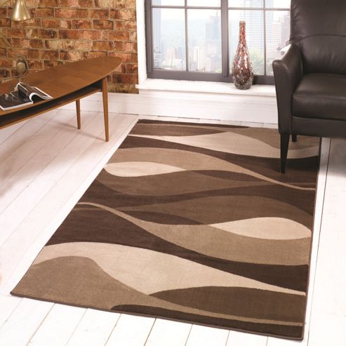 Image of Sincerity Modern Contour Brown 120x170 Cm Rug