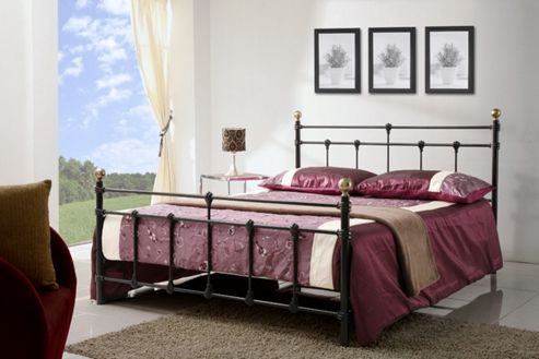 Image of Birlea Atlas Bed Frame - Small Double - Black