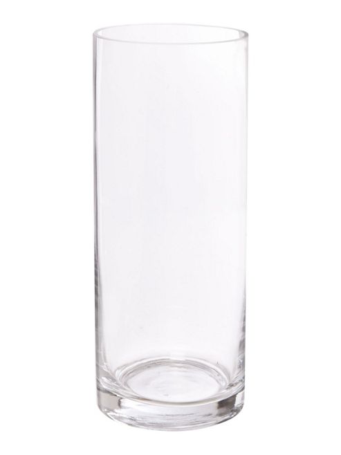 Image of Linea Cylinder Vase 25cm High Low 2-1)
