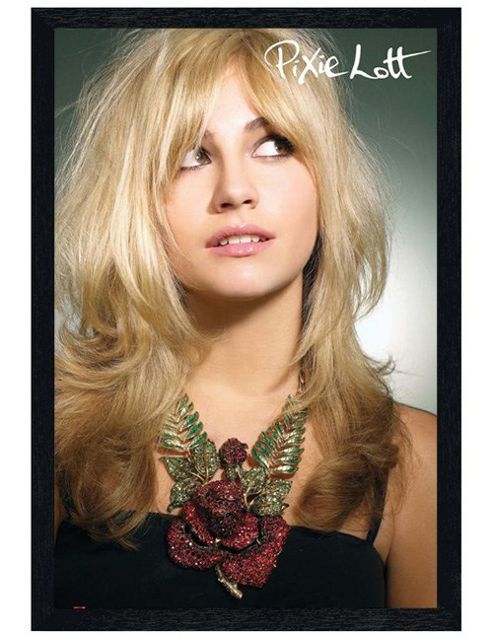Image of Pixie Lott Black Wooden Framed Poster