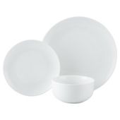 Tesco Porcelain 12 Piece, 4 Person Dinner Set - White