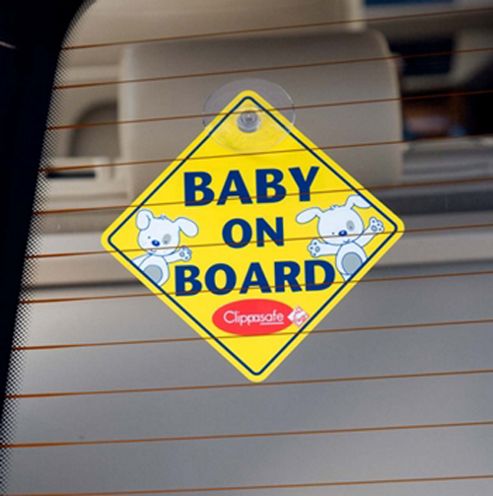 Image of Clippasafe Baby On Board Sign