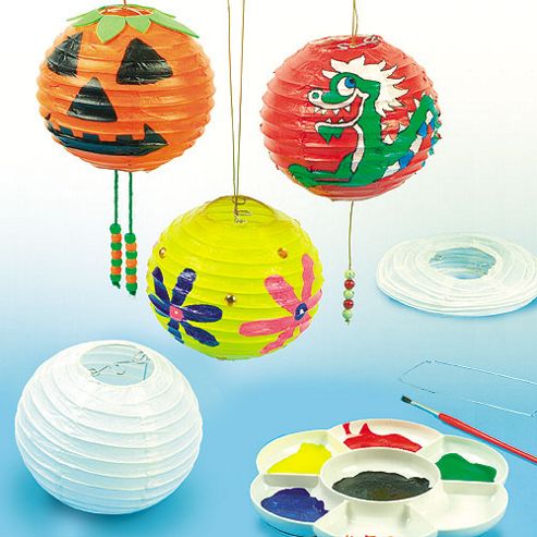 Image of Kids Crafts Chinese Paper Lanterns (pack Of 4)