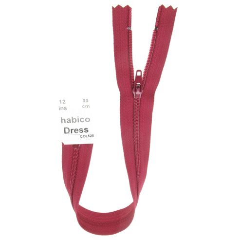 Image of Dress Zip - 30cm - Plum
