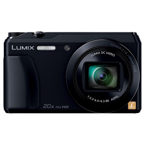 Image of Panasonic Lumix Dmc-tz55-- digital Camera, Black, 16 Mp, 20x Optical Zoom, 3" Lcd Screen, Wi-fi
