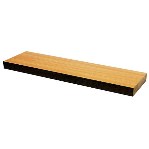 Image of Chicago - Wood Effect 70cm Floating Wall Shelf - Beech
