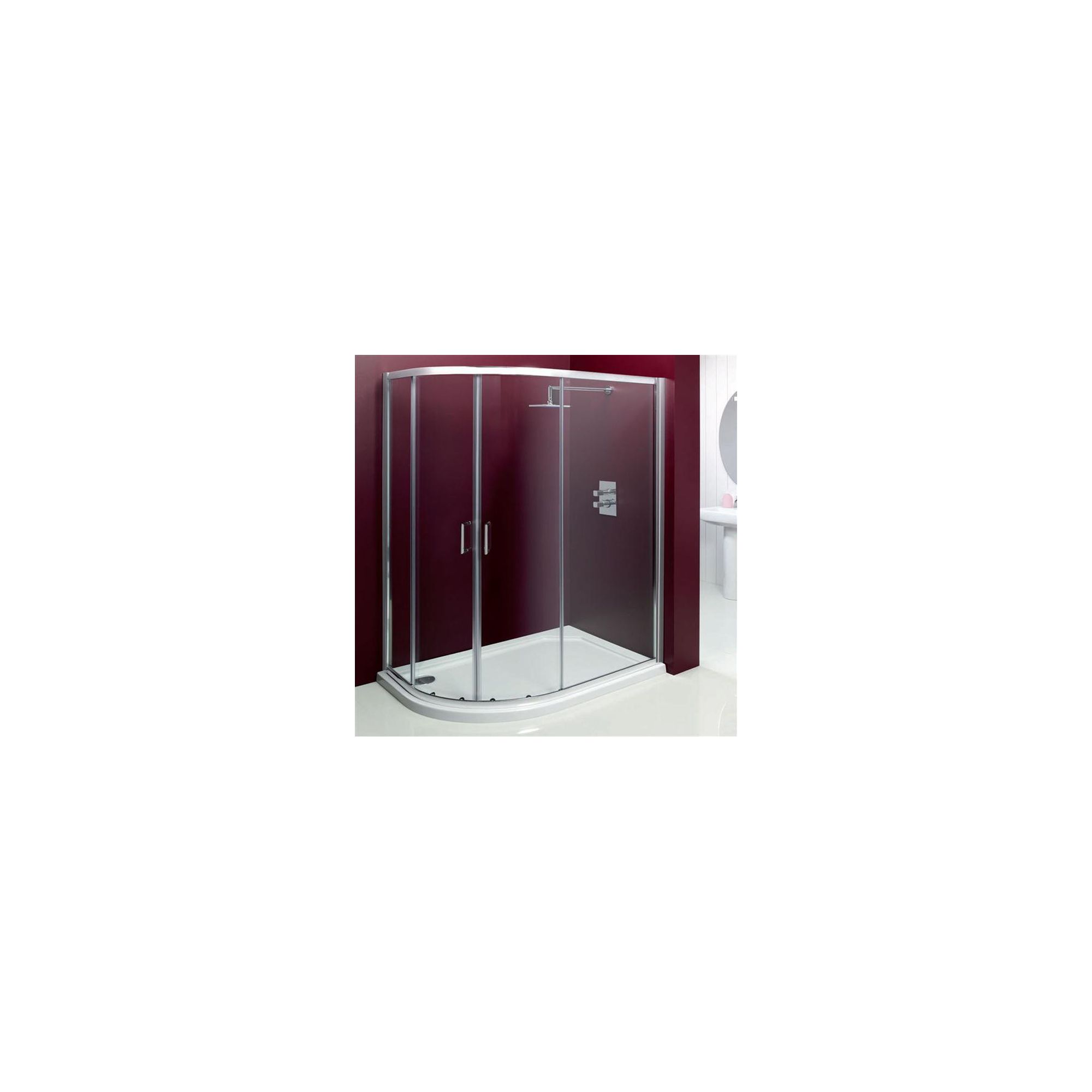 Merlyn Vivid Entree Offset Quadrant Shower Door, 900mm x 760mm, 6mm Glass at Tesco Direct