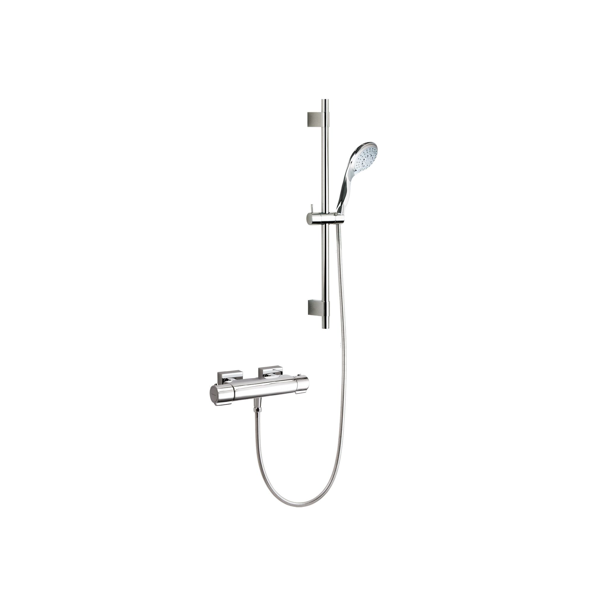 Ramon Soler Thermoarola Exposed Thermostatic Bath/Shower Mixer with Jupiter Shower Kit at Tesco Direct