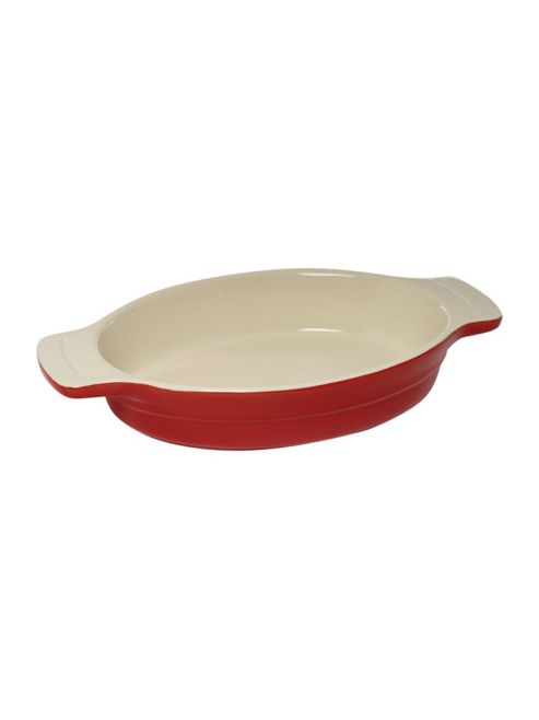 Image of Linea Ceramic Maison Oval Baker In Red