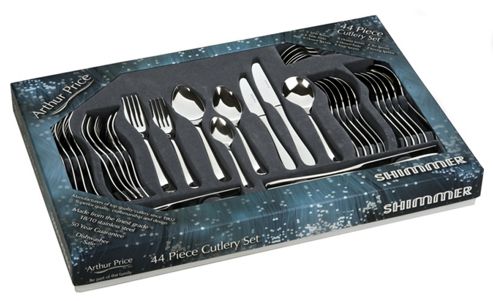 Image of Arthur Price Shimmer 44 Piece Cutlery Set