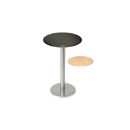 Image of Pro Global Sicily Round Bar Table - Natural Beech